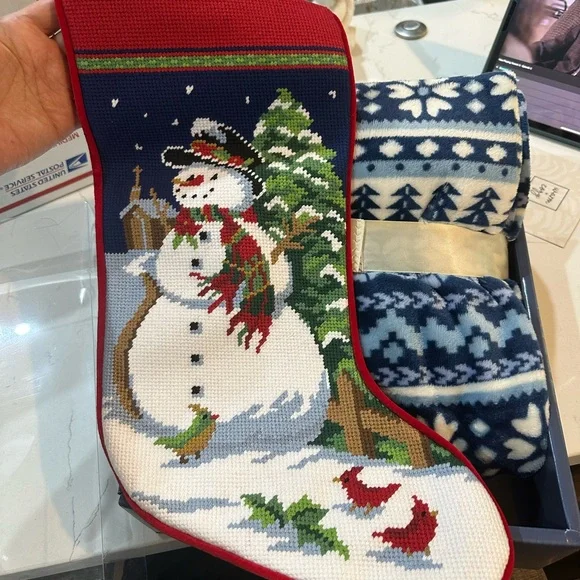 Warm & Cosy Stocking Quilt Set NIB